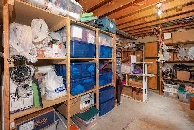 view of storage