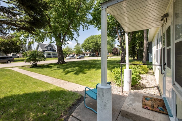106 4th St, Cyrus, MN 56323 - view of yard with covered porch