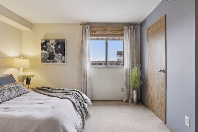 bedroom featuring carpet flooring