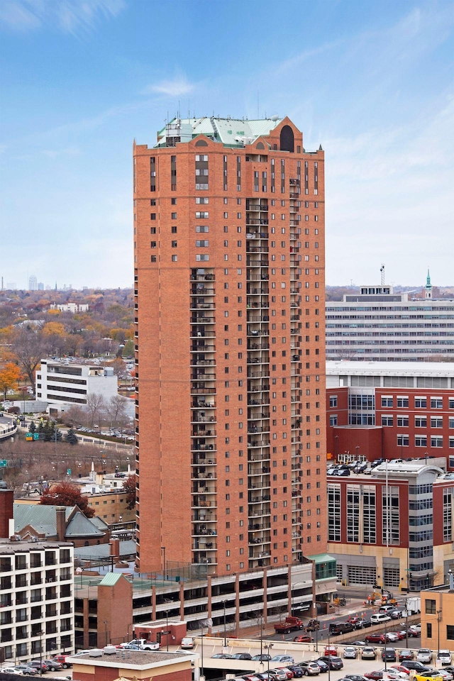 view of property with a city view