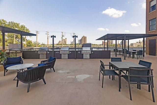 401 1st St Unit 414, Minneapolis, MN 55401 - view of patio with area for grilling and outdoor dining area