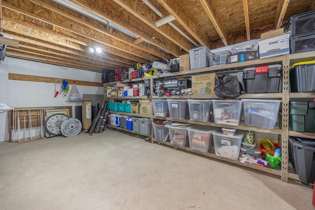view of storage