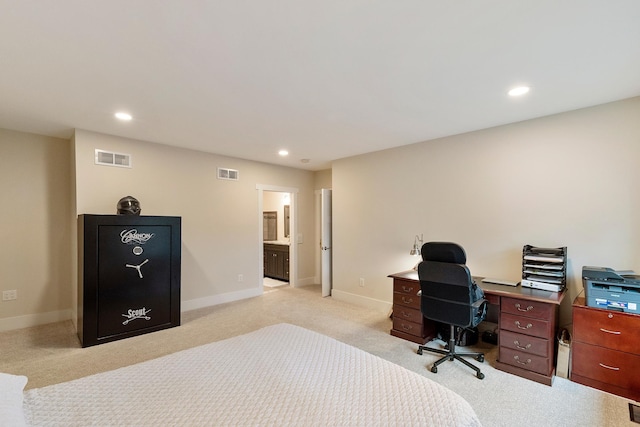 11824 Winnetka Ave N, Champlin, MN 55316 - bedroom with light carpet, baseboards, and visible vents