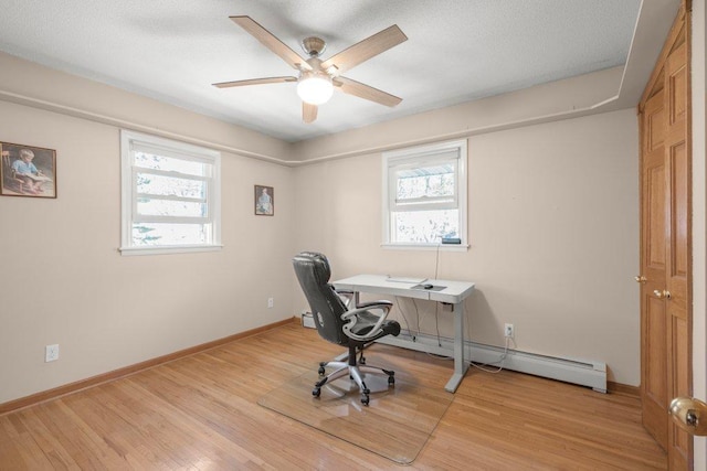 956 10th Ave SE, Forest Lake, MN 55025 - office featuring plenty of natural light, a ceiling fan, and baseboards