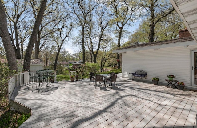 956 10th Ave SE, Forest Lake, MN 55025 - wooden terrace featuring outdoor dining area