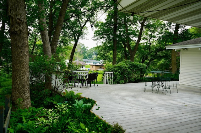 956 10th Ave SE, Forest Lake, MN 55025 - wooden deck with outdoor dining space