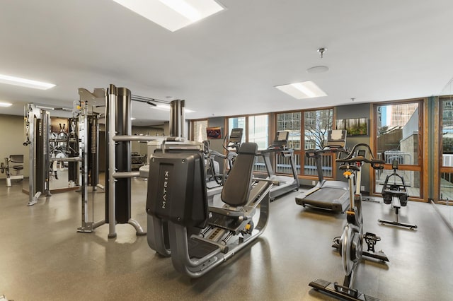 view of workout area