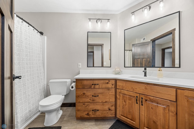 134 Newport Pkwy N, Kindred, ND 58051 - full bathroom featuring toilet, vanity, and visible vents