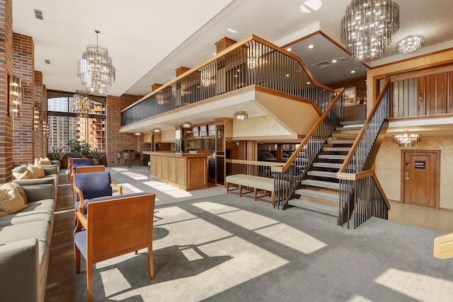 1235 Yale Pl Unit 1706, Minneapolis, MN 55403 - lobby featuring visible vents and stairs