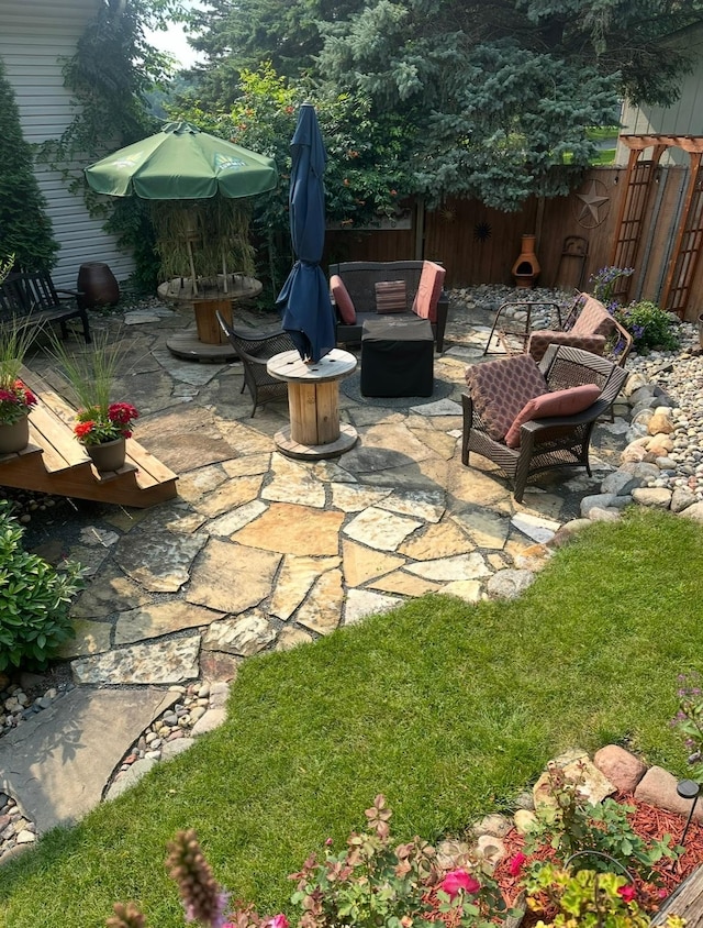 20170 Dunbar Ave, Farmington, MN 55024 - view of patio / terrace featuring a fire pit