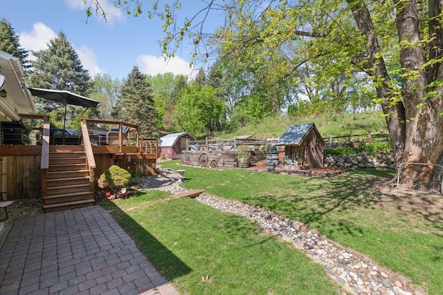 20170 Dunbar Ave, Farmington, MN 55024 - view of yard featuring stairs and a deck