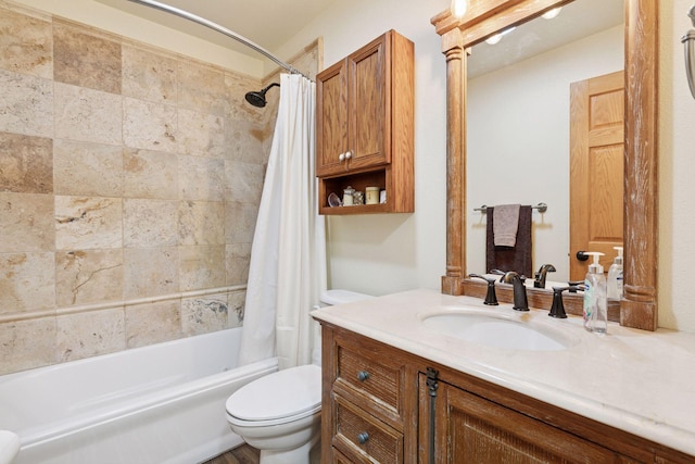 20170 Dunbar Ave, Farmington, MN 55024 - bathroom with toilet, vanity, and shower / bath combo