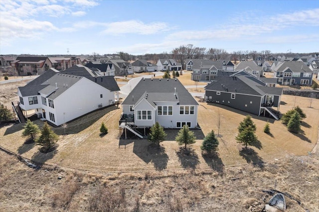 drone / aerial view featuring a residential view