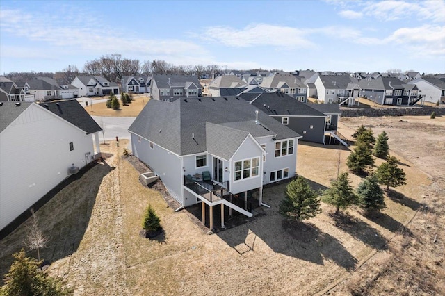 bird's eye view with a residential view
