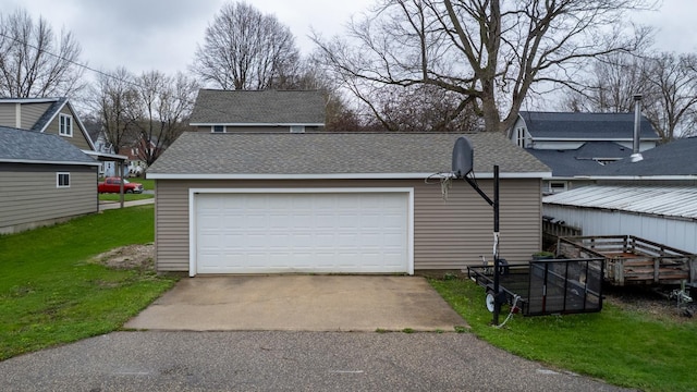 621 Fillmore St SE, Chatfield, MN 55923 - garage with fence