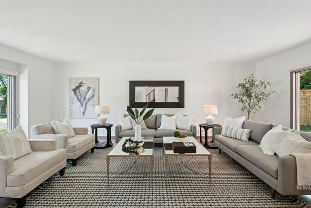 7000 Lanham Ln, Edina, MN 55439 - living room with plenty of natural light and carpet flooring