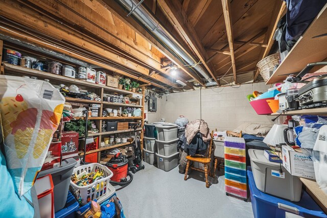 view of storage room