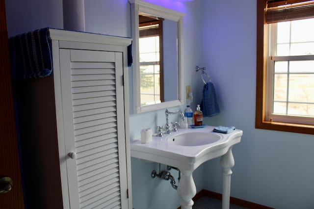 bathroom with a sink