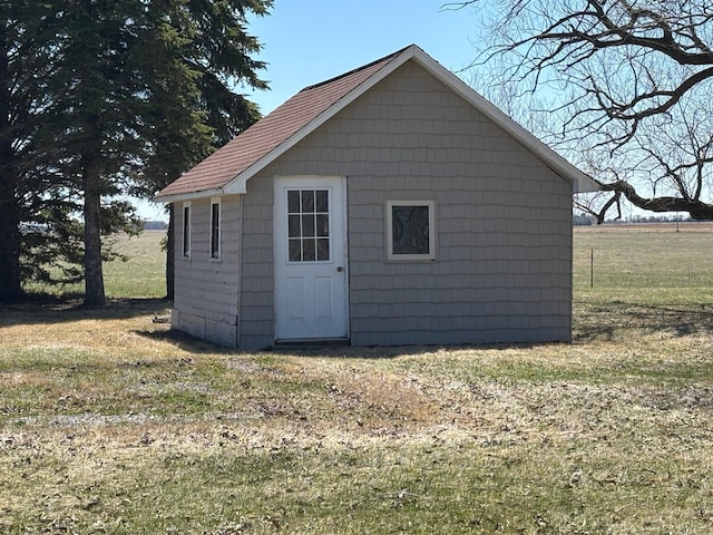 view of outbuilding featuring an outdoor structure