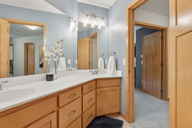 full bath with double vanity