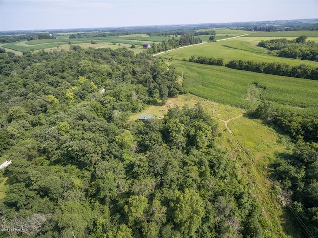 drone / aerial view featuring a rural view