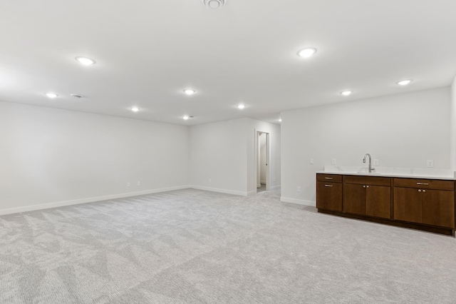 5345 45th Ave S, Minneapolis, MN 55417 - basement with recessed lighting and light colored carpet