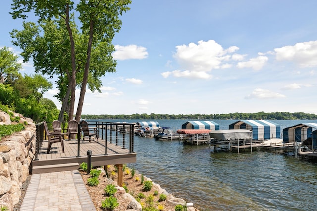 4387 Wilshire Blvd Unit 202, Mound, MN 55364 - dock area featuring a water view