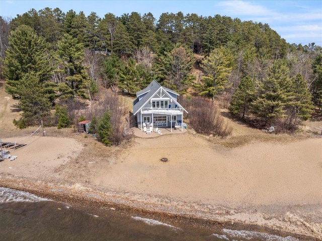 view from above of property