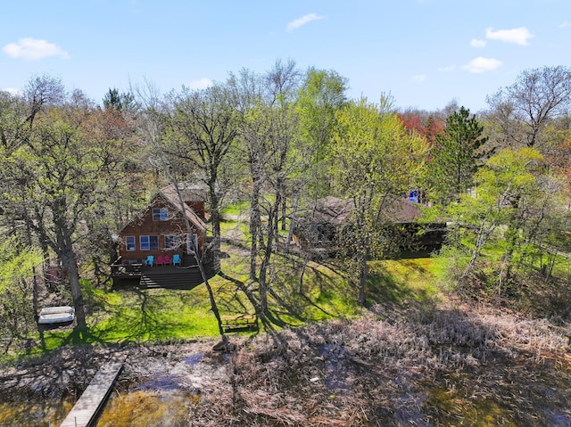 10209 Amery Ave NW, Silver Creek Twp, MN 55362 - aerial view of property and surrounding area with a forest