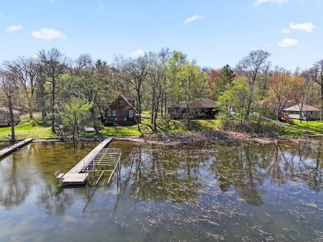 10209 Amery Ave NW, Silver Creek Twp, MN 55362 - dock area featuring a water view