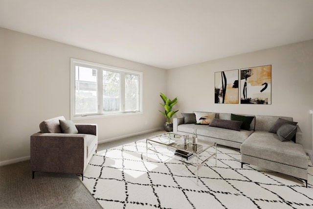 601 Harry Davis Ln, Minneapolis, MN 55411 - carpeted living area with baseboards