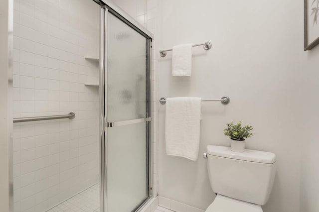 2117 Indian Rd W, Minnetonka, MN 55305 - bathroom featuring a shower stall and toilet