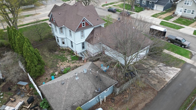 drone / aerial view featuring a residential view