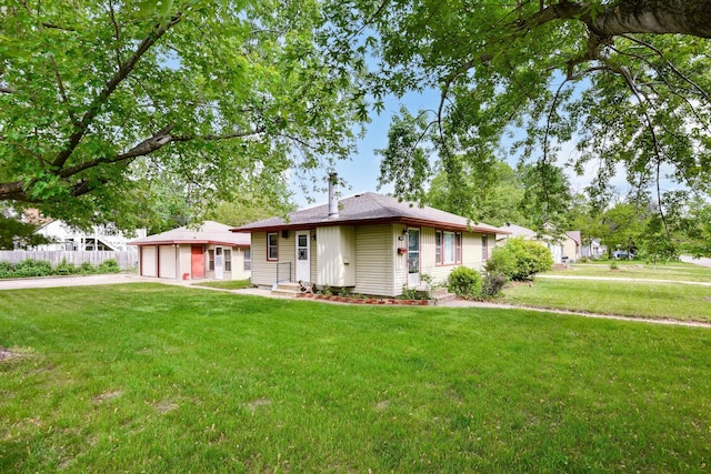 6001 Bryant Ave N, Brooklyn Center, MN 55430 - single story home featuring concrete driveway, entry steps, and an attached garage