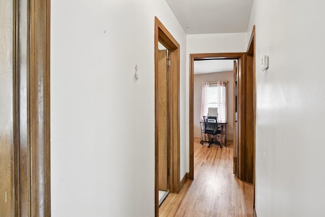 6001 Bryant Ave N, Brooklyn Center, MN 55430 - hall with light wood-style flooring and baseboards
