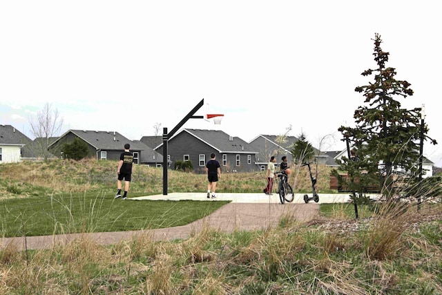 exterior space with a residential view