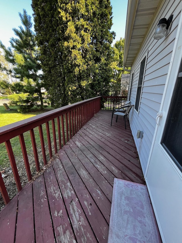 view of wooden terrace