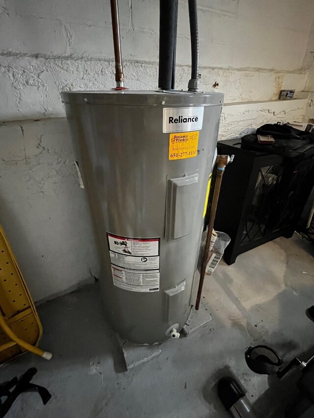 utilities featuring electric water heater
