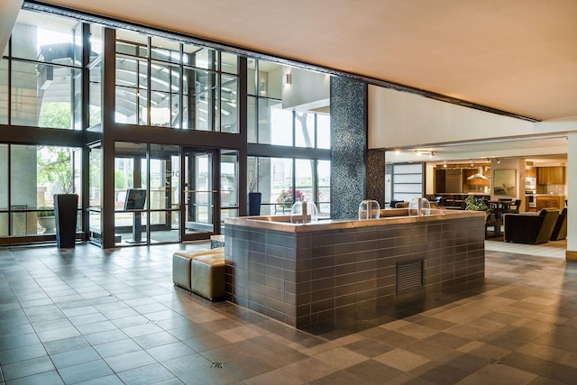 view of reception area