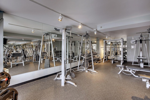 view of workout area