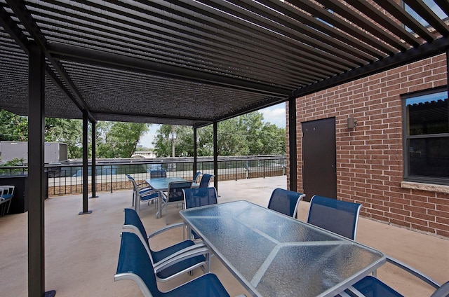 view of patio / terrace featuring outdoor dining space