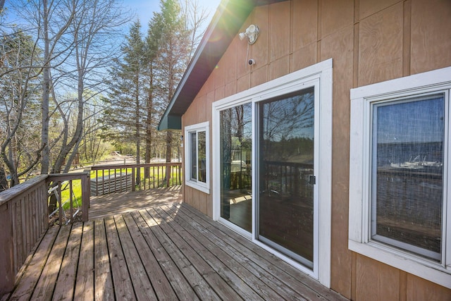 23920 Camp Dr, Daniels Twp, WI 54872 - view of deck