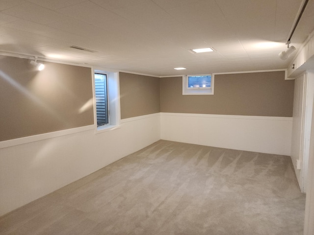 10424 Washburn Ave S, Bloomington, MN 55431 - below grade area featuring carpet and plenty of natural light