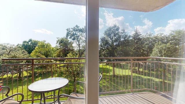 view of balcony