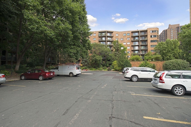 view of uncovered parking lot