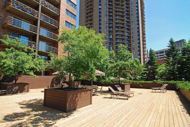 210 Grant St W Unit 204, Minneapolis, MN 55403 - view of wooden terrace