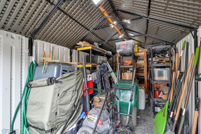 view of storage room