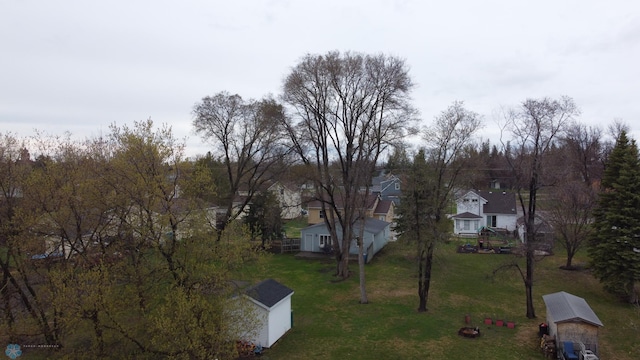 drone / aerial view featuring a residential view