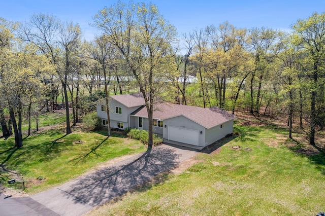 view from above of property