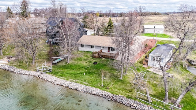 11544 Lake Eunice Rd, Detroit Lakes, MN 56501 - aerial view of property and surrounding area featuring a large body of water